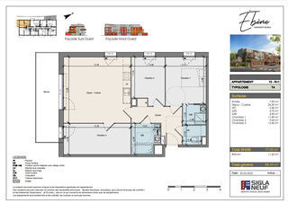  Appartement � vendre 4 pi�ces 77 m�