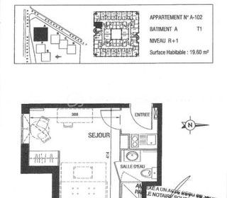  Appartement � vendre 1 pi�ce 19 m�