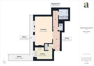  Appartement � vendre 1 pi�ce 40 m�