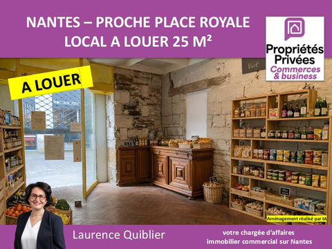 44000 NANTES - A LOUER PROCHE PLACE ROYALE , LOCAL 25 m&sup2; 1375 44000 Nantes