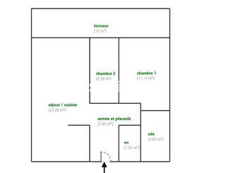  Appartement � vendre 3 pi�ces 68 m�