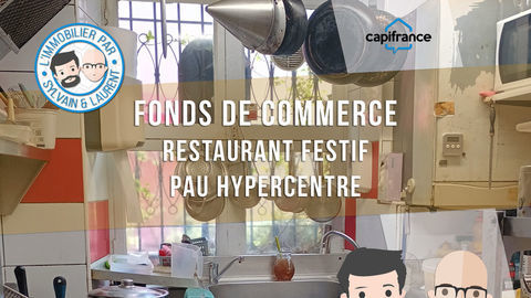 Fonds de commerce &agrave; vendre Restaurant festif &agrave; th&egrave;me hyper centre PAU (64) 70800 64000 Pau