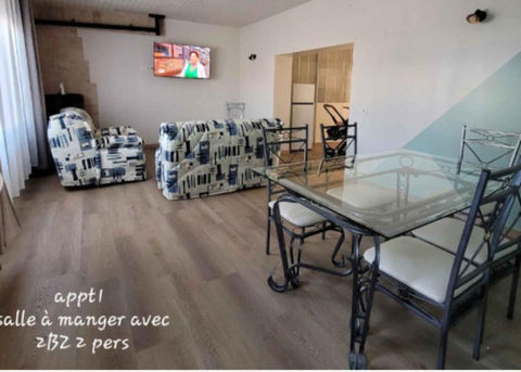   LA FAUTE SUR MER (85) RARE A 500 M DE LA PLAGE APPARTEMENT RDJ 2 CHAMBRES ET BUREAU AVEC PATIO PRIVATIF Appartement - 3 pi�ce(s) - 95 m�