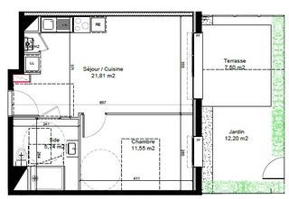  Appartement � louer 2 pi�ces 39 m�