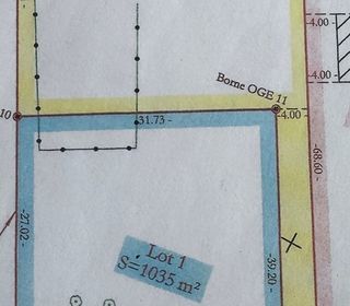  Terrain � vendre 1236 m�