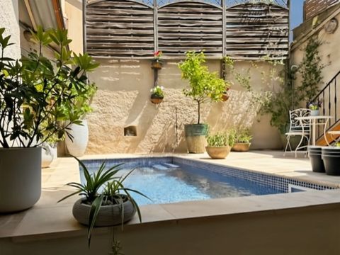   Maison de caract�re avec piscine et garage � Causses-et-Veyran Maison - 6 pi�ce(s) - 176 m�