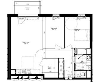  Appartement � vendre 3 pi�ces 69 m�