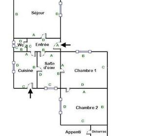  Maison � vendre 3 pi�ces 53 m�