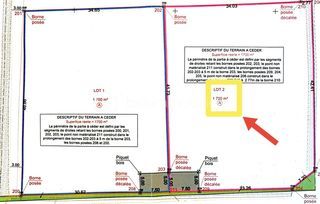  Terrain � vendre 1700 m�