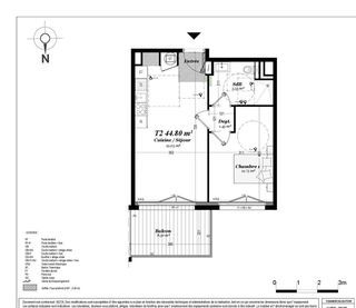  Appartement � vendre 2 pi�ces 44 m�