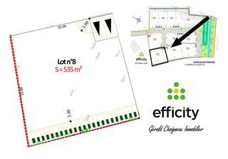  Terrain � vendre 535 m�