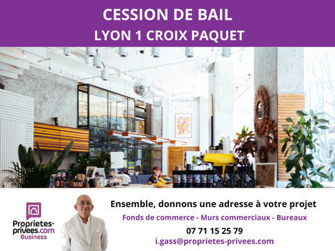 69001 LYON - Cession Bail Local 49 m&sup2; + cave 18000 69001 Lyon