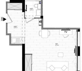  Appartement � louer 1 pi�ce 30 m�