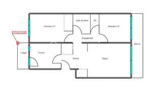  Appartement � vendre 3 pi�ces 61 m�