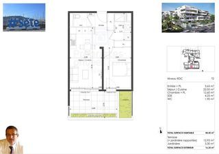  Appartement � vendre 2 pi�ces 44 m�