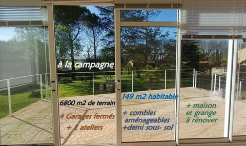   Grande maison � vendre 5 pi�ces FOUQUEBRUNE (16) + d�pendances sur terrain d'env 6800 m2 Maison - 5 pi�ce(s) - 149 m�