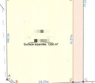  Terrain � vendre 1350 m�