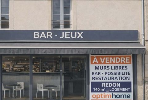 BAR � PETITE RESTAURATION � LICENCE IV � VENTE MURS LIBRES � CENTRE-VILLE REDON 35 175000 35600 Redon