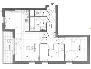  Appartement � vendre 3 pi�ces 61 m�