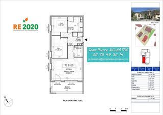  Appartement � vendre 3 pi�ces 62 m�