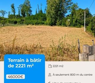  Terrain � vendre 2221 m�
