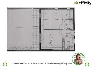  Appartement � vendre 3 pi�ces 60 m�