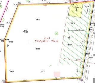 Terrain � vendre 981 m�