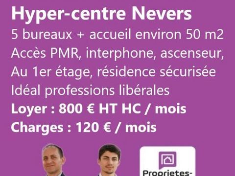 CENTRE-VILLE - LOCAL COMMERCIAL 110 M&sup2; 800 58000 Nevers