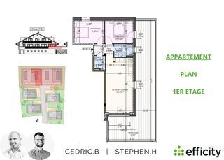  Appartement � vendre 3 pi�ces 60 m�