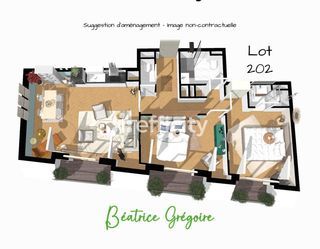  Appartement � vendre 3 pi�ces 67 m�