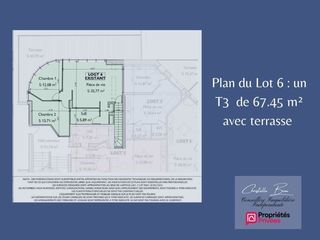  Appartement � vendre 3 pi�ces 67 m�