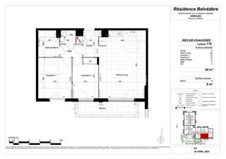  Appartement � vendre 3 pi�ces 63 m�