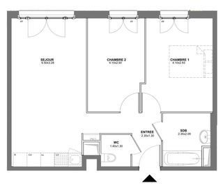  Appartement � louer 3 pi�ces 55 m�