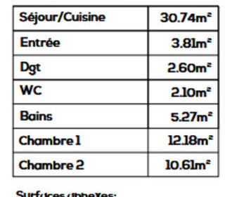  Appartement � vendre 3 pi�ces 67 m�