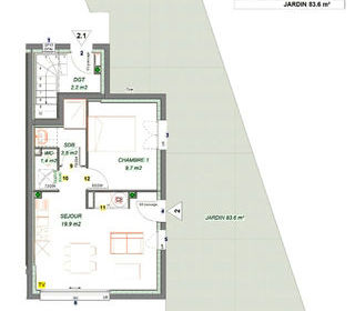  Appartement � vendre 2 pi�ces 35 m�