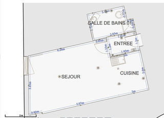  Appartement � louer 1 pi�ce 33 m�