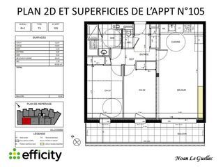  Appartement � vendre 3 pi�ces 63 m�