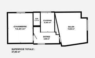  Appartement � vendre 2 pi�ces 37 m�