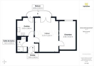  Appartement � vendre 2 pi�ces 43 m�