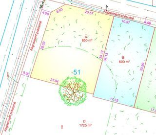  Terrain � vendre 852 m�