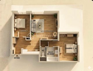  Appartement � vendre 3 pi�ces 51 m�