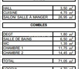  Duplex/triplex � vendre 3 pi�ces 71 m�