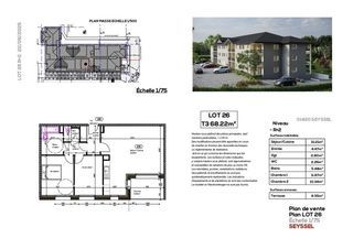  Appartement � vendre 3 pi�ces 68 m�