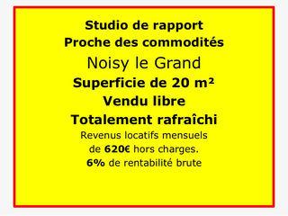  Appartement � vendre 1 pi�ce 20 m�