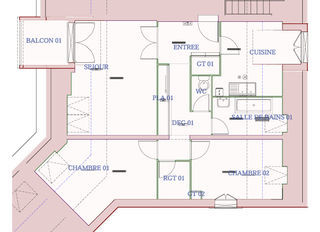  Appartement � louer 3 pi�ces 65 m�