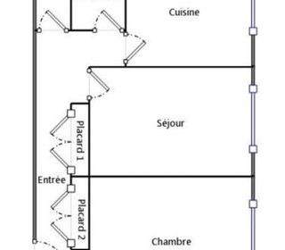  Appartement � vendre 2 pi�ces 55 m�