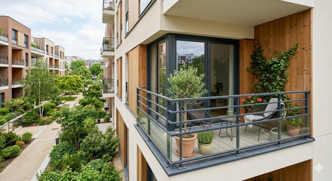   - T4 LUMINEUX en DUPLEX avec BALCONS, PARKING, proche SEINE - Appartement - 4 pi�ce(s) - 95 m�