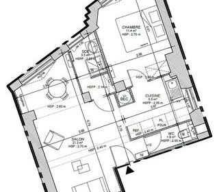  Appartement � vendre 2 pi�ces 44 m�