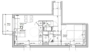  Appartement � vendre 2 pi�ces 48 m�