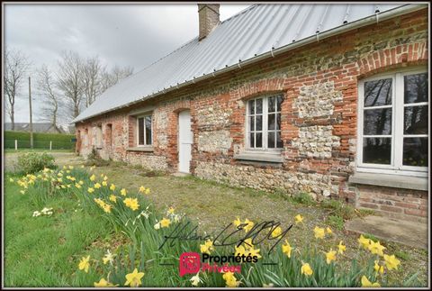   Long�re normande en briques et silex � r�nover. Environnement calme et sans vis-�-vis Maison - 3 pi�ce(s) - 68 m�